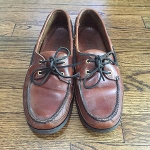 Sebago, boat shoes, leather